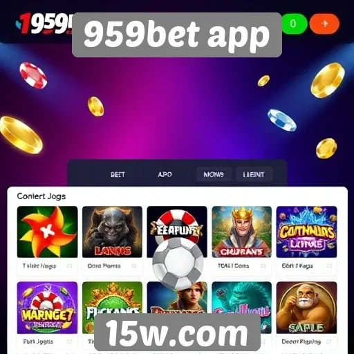 Comparativo de jogos disponíveis no 959bet app